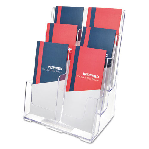 6-Compartment DocuHolder, Leaflet Size, 9.63w x 6.25d x 12.63h, Clear, Ships in 4-6 Business Days 6-Compartment DocuHolder, Leaflet Size, 9.63w x 6.25d x 12.63h, Clear, Ships in 4-6 Business Days