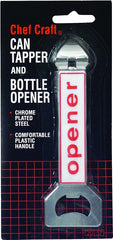 Chef Craft Classic Plastic Bottle Opener, 5.5 inch, White 20157