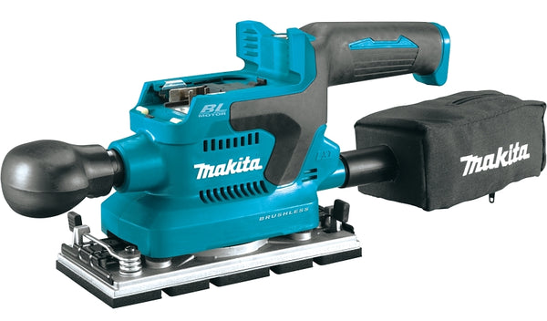 Makita XOB03Z 18V LXT Lithium-Ion Brushless Cordless 1/3 Sheet Finishing Sander, AWS Capable, Tool Only