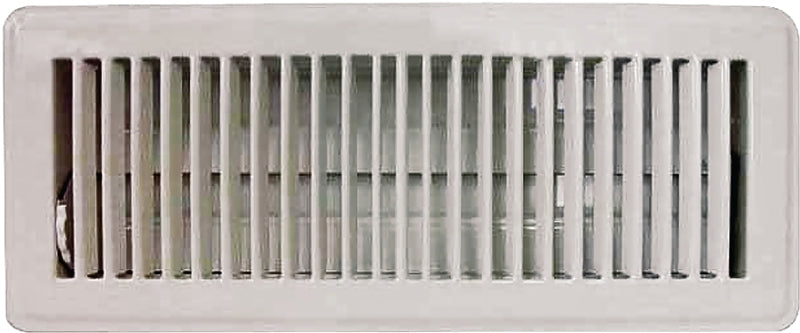 MINTCRAFT FR01-4X12W ProSource Floor Register, 4 in H X 12 in W, Steel, 4" x 12"
