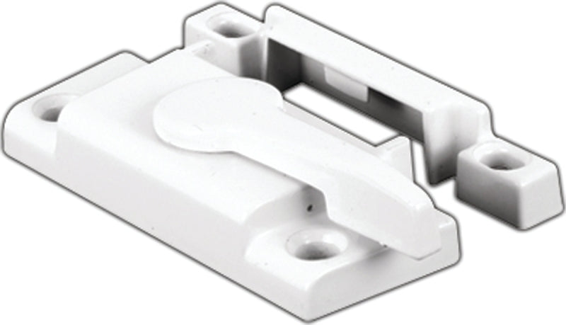 Prime-Line F 2554 Window Sash Lock with Cam Action and Alignment Lugs, White Diecast