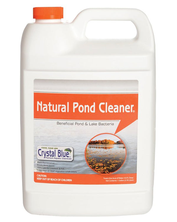 Crystal Blue Natural Pond Cleaner - Muck and Sludge Remover, Safe for Koi - 1 Gallon 00114