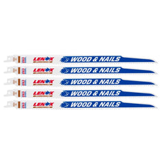 Lenox 5-Pack 12-in 6-Tpi Bi-Metal Reciprocating Saw Blade 20585156R