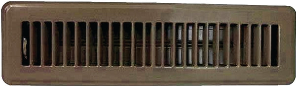 MINTCRAFT FR01-2X12B Brown Floor Register, Fits 2 X12-Inch vent
