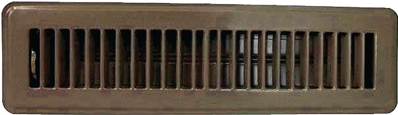 MINTCRAFT FR01-2X12B Brown Floor Register, Fits 2 X12-Inch vent