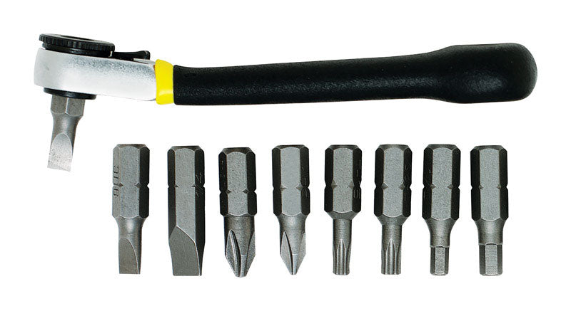 General Tools 80075 Nine-Piece Ratchet Offset Screwdriver Set