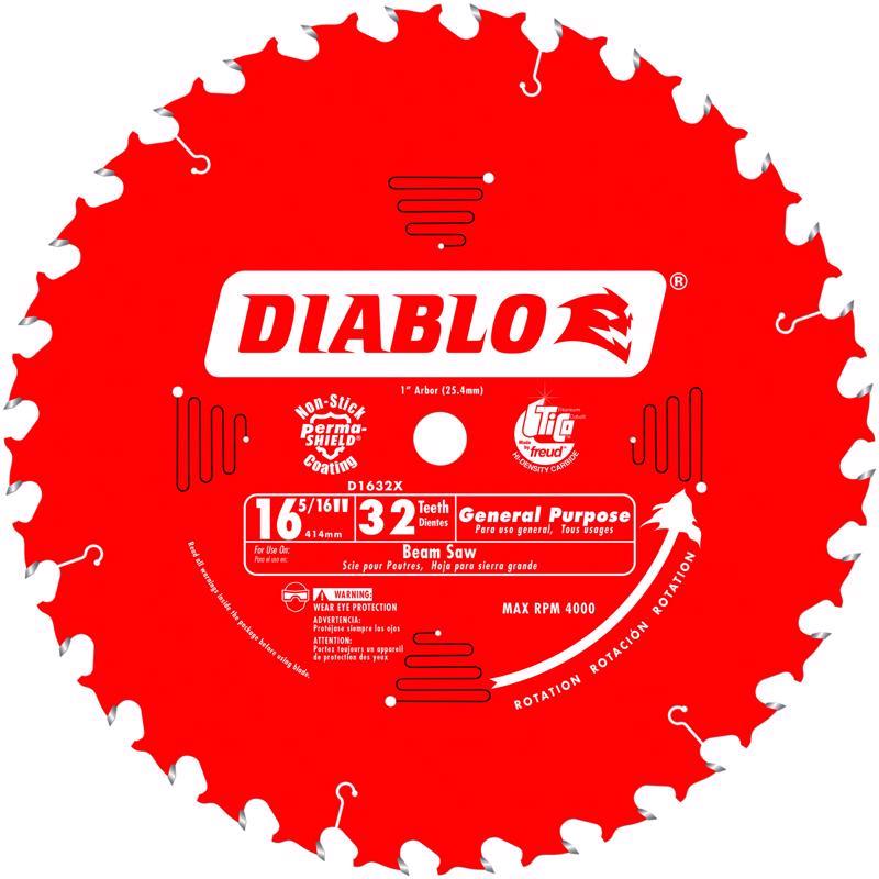 Diablo D1632X 16-5/6" 32T Diablo General Purpose Beam Saw Blade3