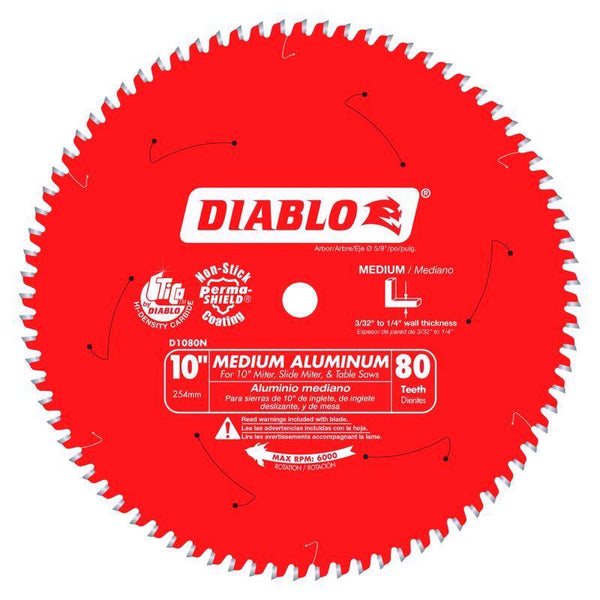Freud Diablo D1080N Non-Ferrous Metal & Plastic Cutting Saw Blade
