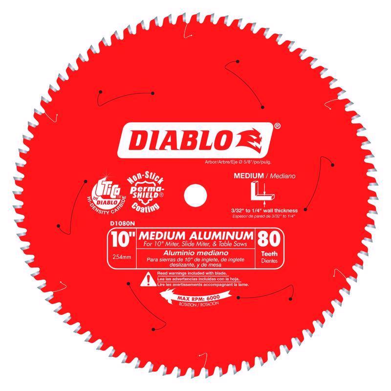 Diablo D1080N Non-Ferrous Metal & Plastic Cutting Saw Blade