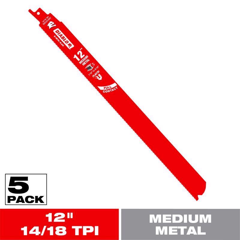 Steel Demon Bi-Metal Reciprocating Blade, 12-Inch