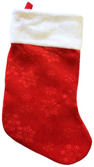 Hometown Holidays 28909 christmas stocking, Red/White