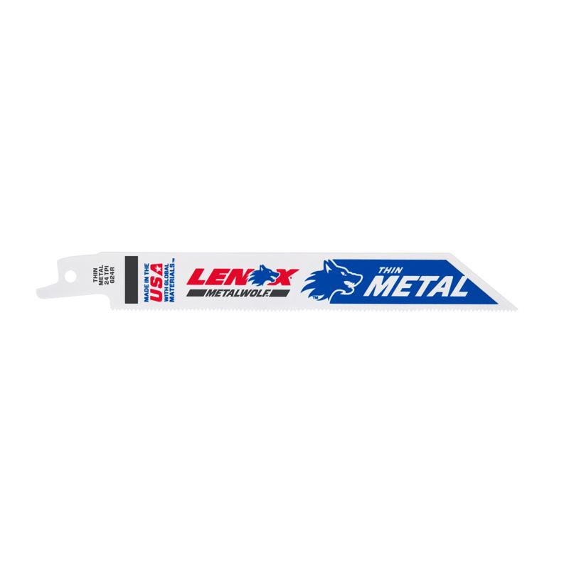 Lenox 20569-S624R 6" 24 TPI Metal Reciprocating Blade