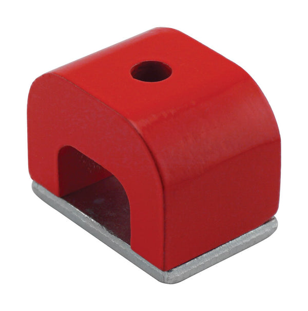 Small Parts Master Magnetics Red Cast Alnico 5 Bridge Magnet with Keeper, 1.18'' Wide, 0.78'' High, 0.78'' Thick, 0.20'' Hole On Top (Pack of 1) 07270
