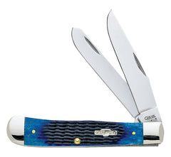Case WR XX Pocket Knife Navy Blue Bone Trapper Item #2800 - (6254 SS) - Length Closed: 4 1/8 Inches