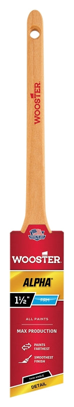 Wooster Brush 4230-1-1/2 Alpha Thin Angle Sash Paintbrush, 1-1/2-Inch