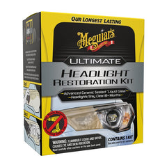 Meguiar's Ultimate Headlight Restoration Kit - The Perfect Headlight Repair Kit to Remove Yellowing and Cloudiness from Headlights - Easy to Use and Seals Headlights with 18 Plus Months of Protection G2990SRP