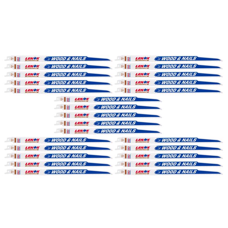 Lenox 20495B156R (25/Pack) 12 in. x 3/4 in. x 0.05 in. 6 TPI Reciprocating Saw Blade