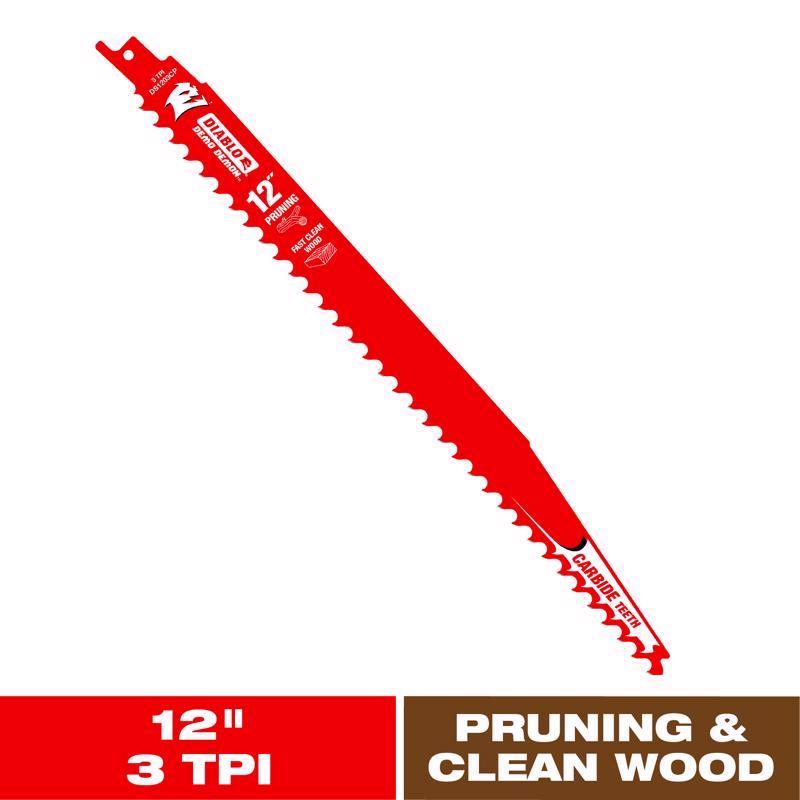 Freud DS1203CP Diablo 12" Carbide Pruning Reciprocating Blade (1 Pack)