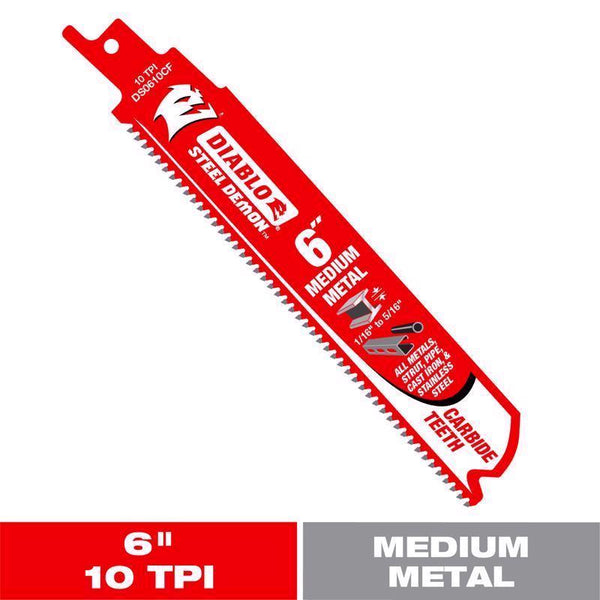 FREUD AMERICA INC. 265-DS0610CF 1pk 6" CT-Medium Metal 10 TPI