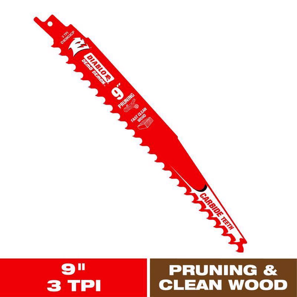 Freud DS0903CP Diablo 9" Carbide Pruning Reciprocating Blade (1 Blade)
