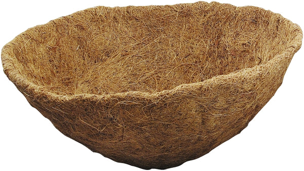 Mintcraft Landscapers Select T51451B-3L Planter Liner, 15 in Dia, 7 in H, Round, Natural Coconut, Brown