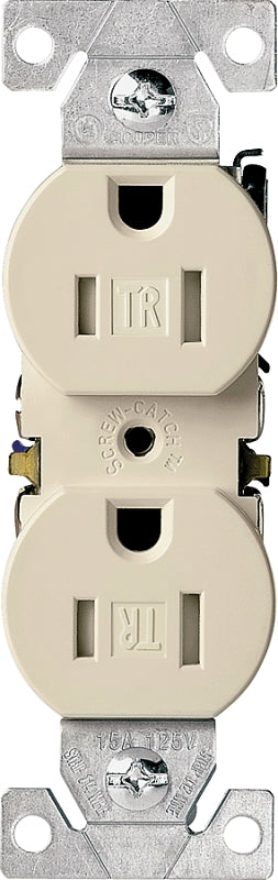 EATON Wiring TR270V Tamper Resistant Duplex Receptacle, Ivory