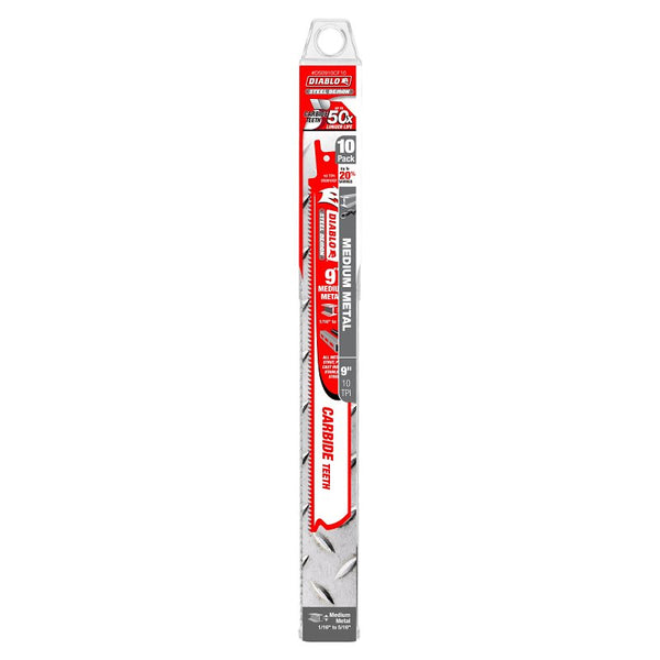 Freud Diablo DS0910CF10 Carbide Tipped Medium Metal Blade, 9"
