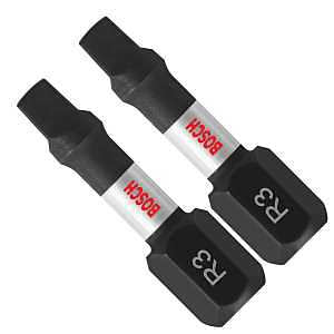 BOSCH ITSQ3102 2-Pack 1 In. Square #3 Impact Tough Screwdriving Insert Bits