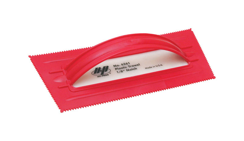 Nu-Pride Notched Trowel Notched, Plastic 4-1/4 " X 1/8 "