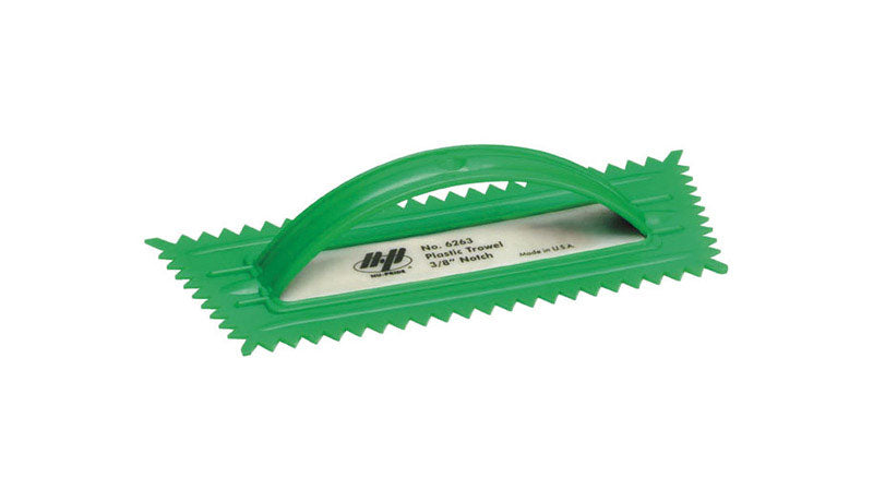 QLT BY MARSHALLTOWN 6263 Plastic Notched Trowel, 3/8" x 5/16" Notch Size