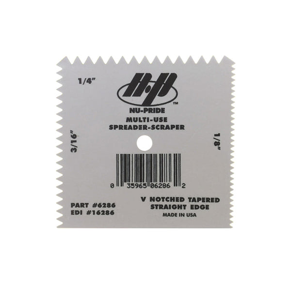 Marshalltown QLT 6286 1/4" Plastic V Notched Spreader