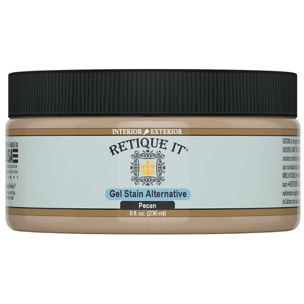 Retique It Water-Based Gel Stains (8oz, Pecan) RQ-GS08-PECA-R8