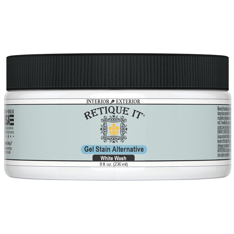 Retique It Water-Based Gel Stains (8 Ounce Stain, White Wash)