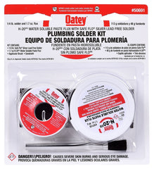 Oatey Oatay Plumbing Solder Kit, 1/4 lb solder and 1.7 oz flux 50691