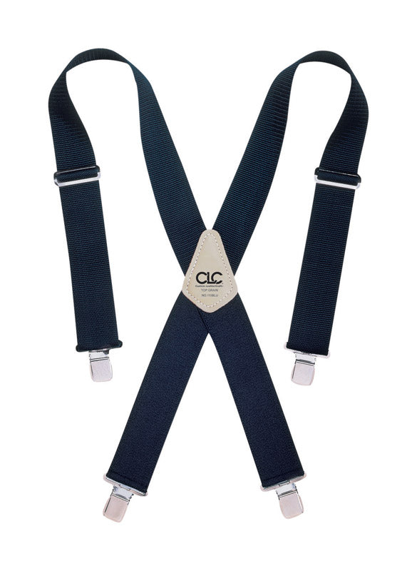CLC Custom Leathercraft 110BLU Heavy-Duty Work Suspenders, Elastic Straps, One Size, Blue