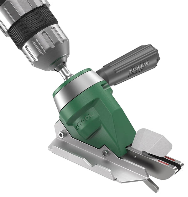 PacTool SS724 Snapper Shear Pro Fiber Cement Cutting Shear, Works With Any 18 Volt Cordless Drill, Cuts And HardieBacker With Minimal Dust, Makes Straight, Right Angle, Curved and Circle Cuts