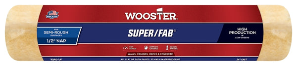 Wooster Brush R240-14 Super/Fab Roller Cover, 1/2-Inch Nap, 14-Inch