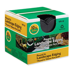 Valley View VPI-10 No Dig 10' Long Earth Lawn Edging, Black