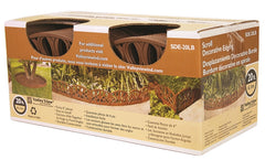 Valley View SDE-20LB Scroll Decorative Lawn Edging, 20', Light Brown