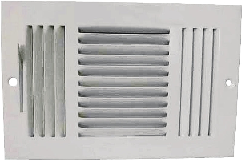 REGISTER SIDEWALL 3WY 10X6 WHT