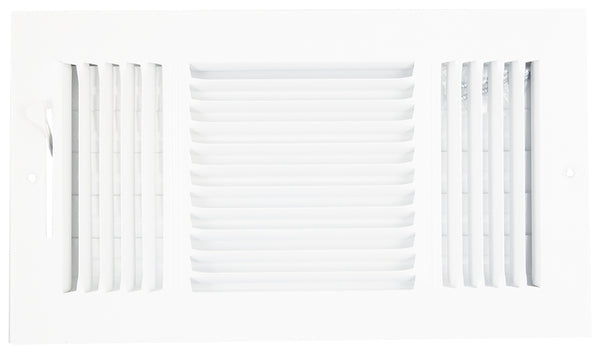 ProSource Register Sidewall 3wy 12x6 Wht SW03-12X6