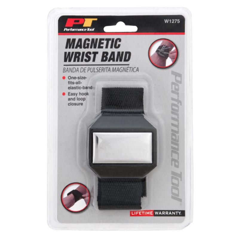 Performance Tool W1275 Magnetic Wrist Band, One Size - Keep Your Tools Secure and Within Reach with This Convenient Magnetic Wristband
