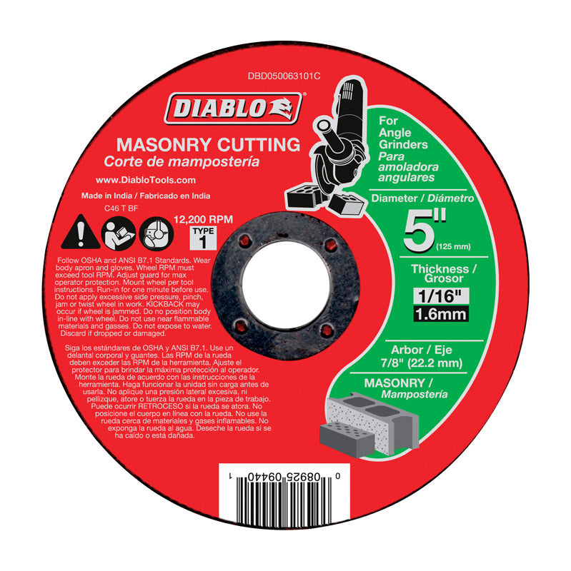 Freud-Diablo DB 5X1/16X7/8IN Masonry CUTOFF1
