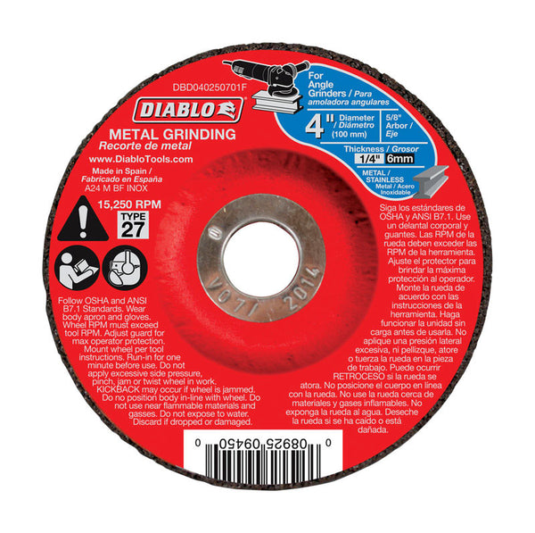 Freud-Diablo DB 4X1/4X5/8IN Metal DC GRNDG27 DBD040250701F