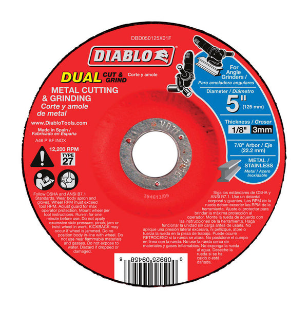Freud-Diablo DB 5X1/8X7/8 MTL DC DUALC&G 27 DBD050125X01F