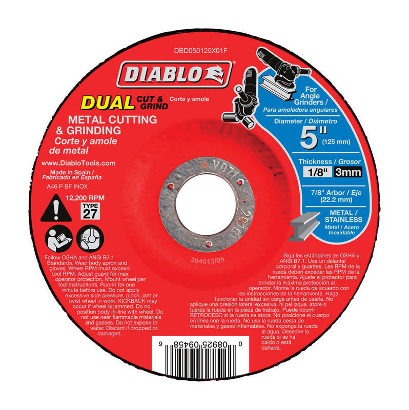 Freud-Diablo DB 5X1/8X7/8 MTL DC DUALC&G 27
