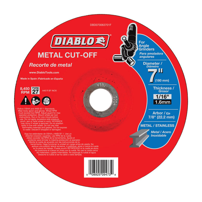 Freud-Diablo DB 7X1/16X7/8IN Metal DC CO 27