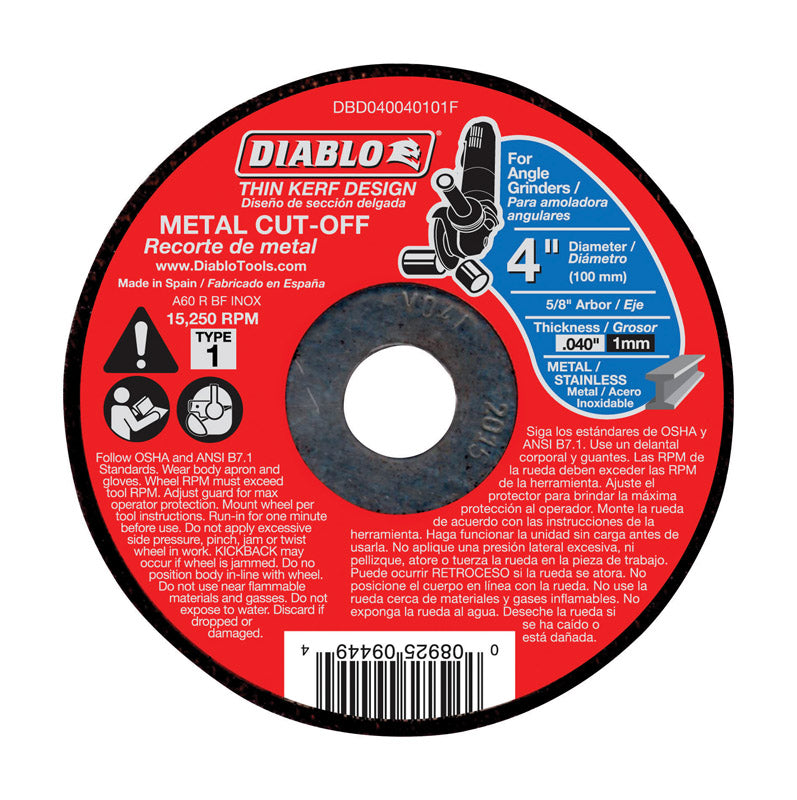 Freud-Diablo DB 4X0.040X5/8IN MTL CO 1 TKERF