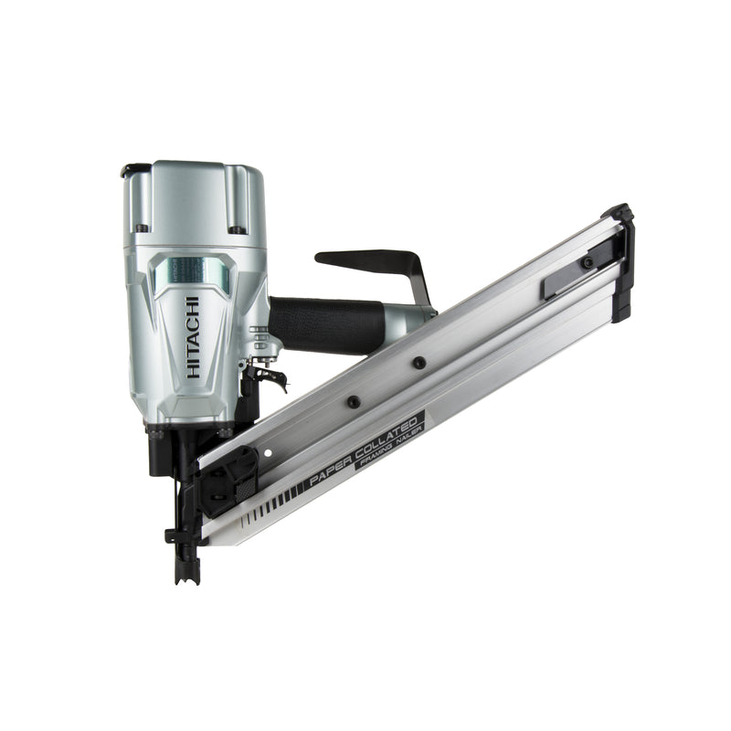 Metabo HPT Framing Nailer, Pneumatic, Accepts 30 Degree Paper Strip Collated Clipped Head Nails and 30 Degree Paper Strip Collated Offset Round Head Nails, 2-Inch to 3-1/4-Inch (NR83AA5)