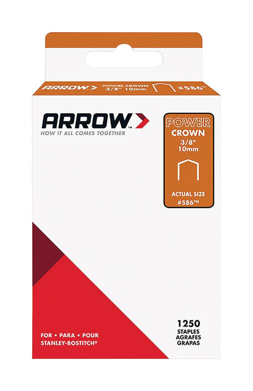 Arrow Fastener Staple #586 PC 3/8'' 1250P